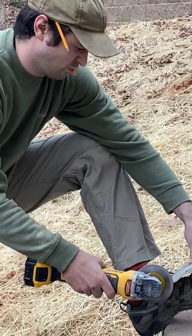 Matthew Hockaday working on a job site